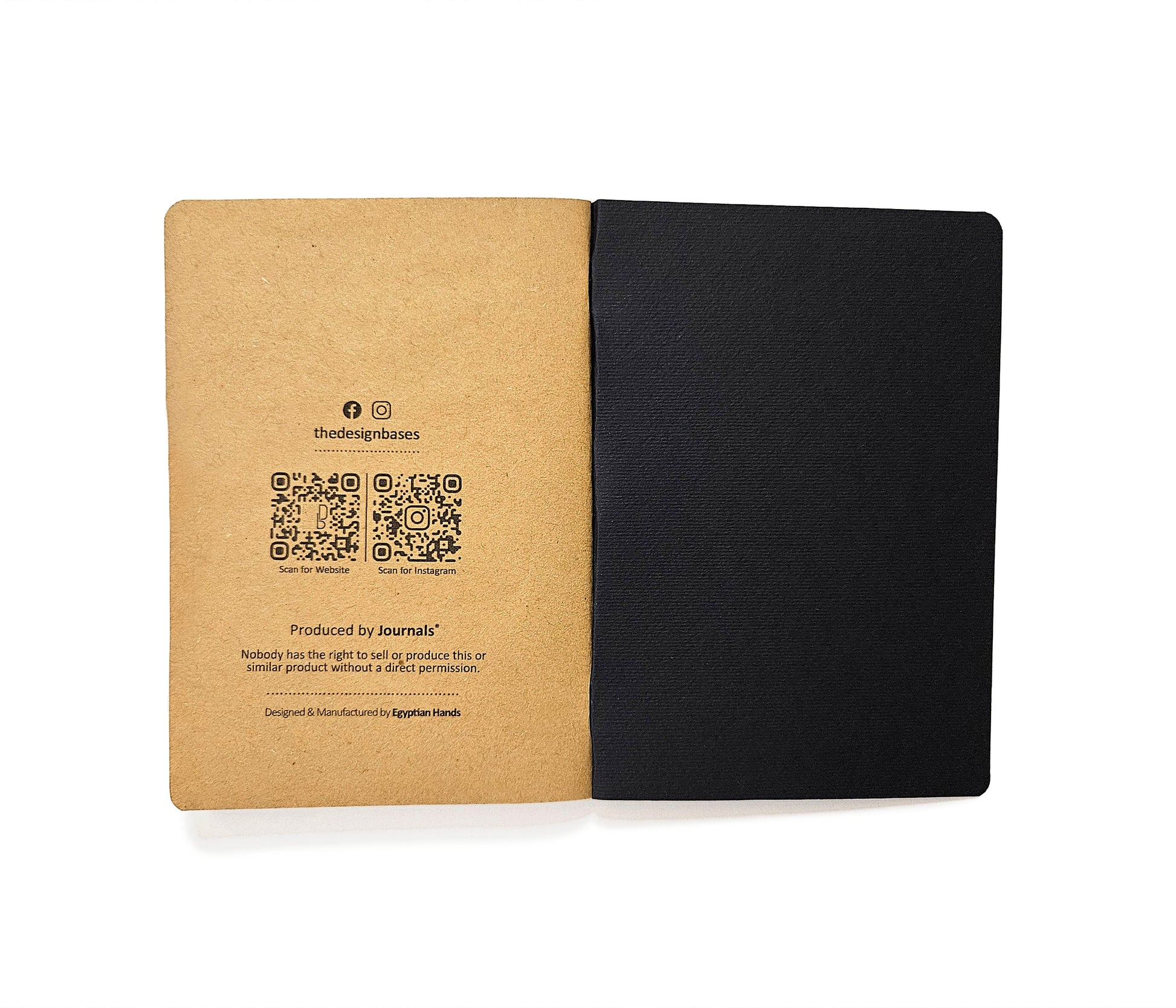 DB book | 14 x 10 cm - 52 Dotted Pages - (Black) Design Bases