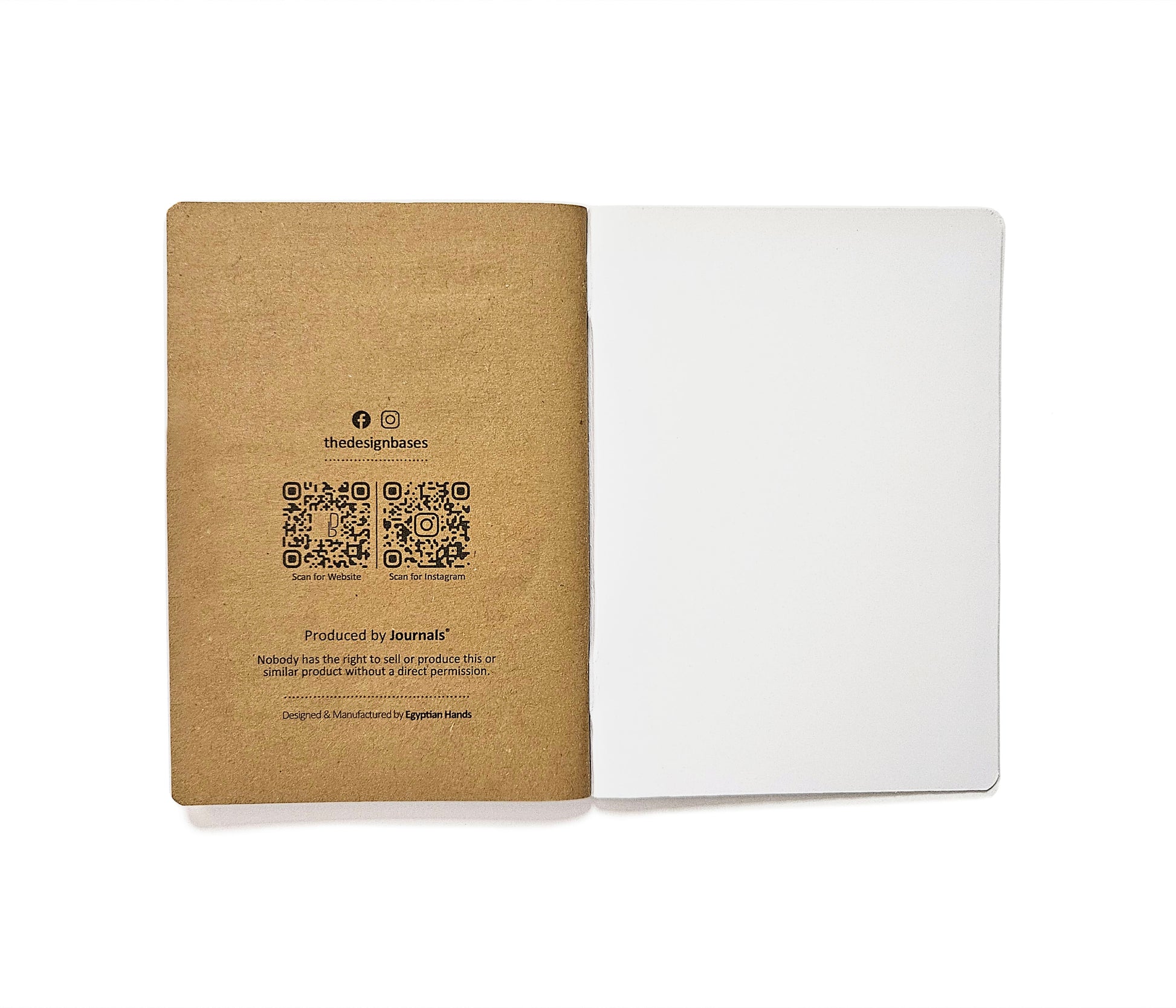 DB book | 14 x 10 cm - 52 Dotted Pages - (White) Design Bases