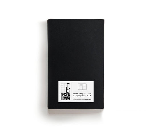 DB book | 20 x 12 cm - 52 Pages - (Black)