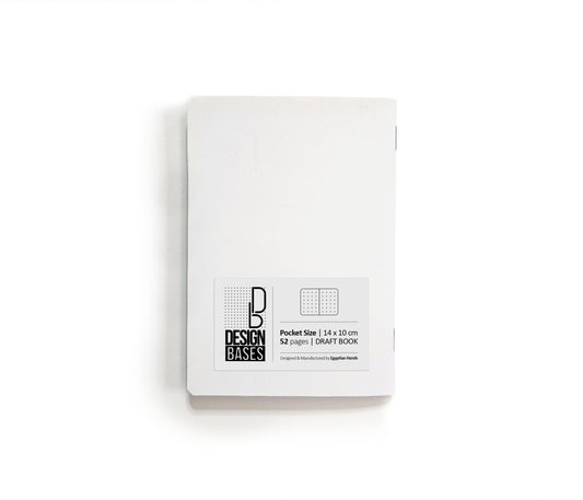 DB book | 14 x 10 cm - 52 Dotted Pages - (White) Design Bases