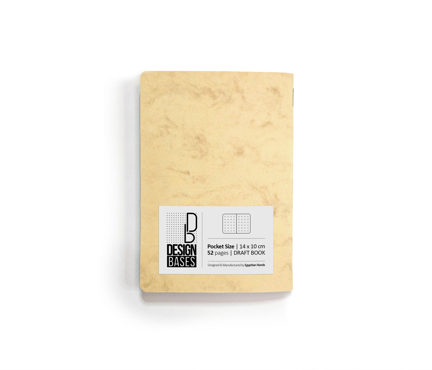 DB book | 14 x 10 cm - 52 Dotted Pages - (Yellow) Design Bases