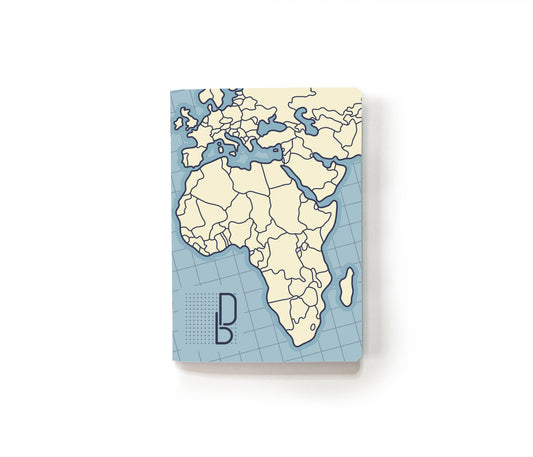DB book | 14 x 10 cm - 52 Dotted Pages - (World Map)