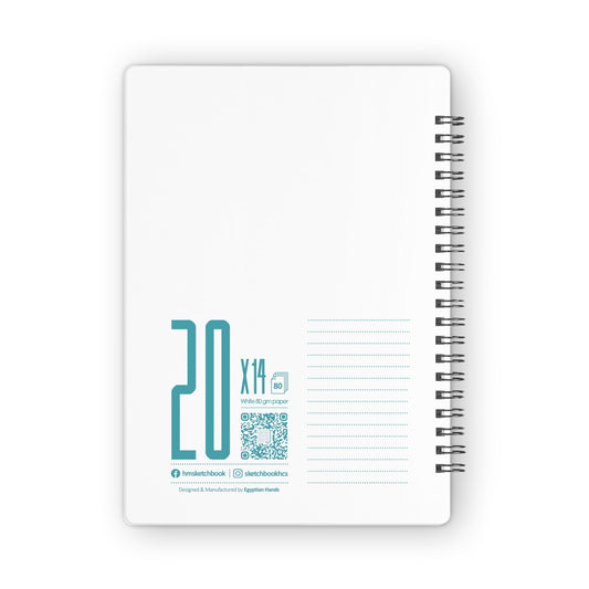 Lined Notebook | 20 X 14 cm | 160 pages | Teal