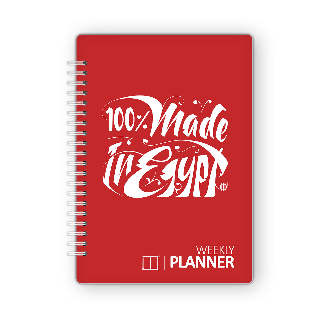 Weekly Planner Notebook | 20 X 14 cm - (52 Weeks + 50 Lined Pages) - Product RED SketchBook Stationery