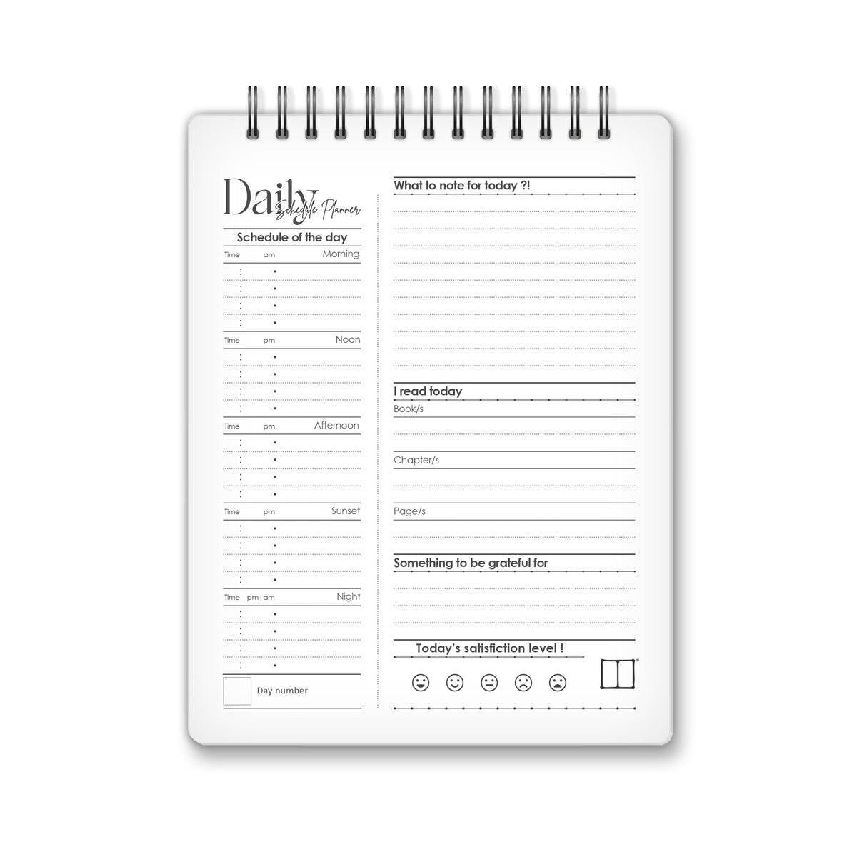 Daily Schedule Planner | 18 X 14 cm - Ramadan Edition SketchBook Stationery