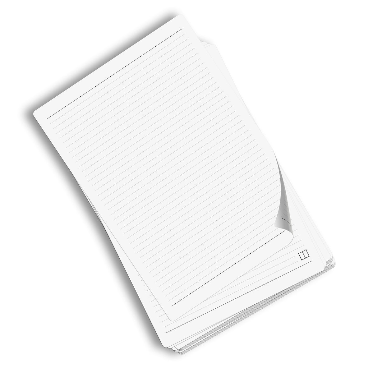 Paper Pack - 28 X 20 cm - 100 Sheets - (120 gm Lined White Paper) SketchBook Stationery