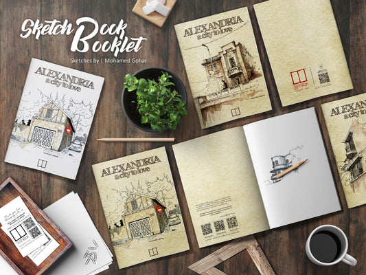 Sketching Booklet | 20 X 14 cm (Alexandria a city to love) - from SketchBook Stationery