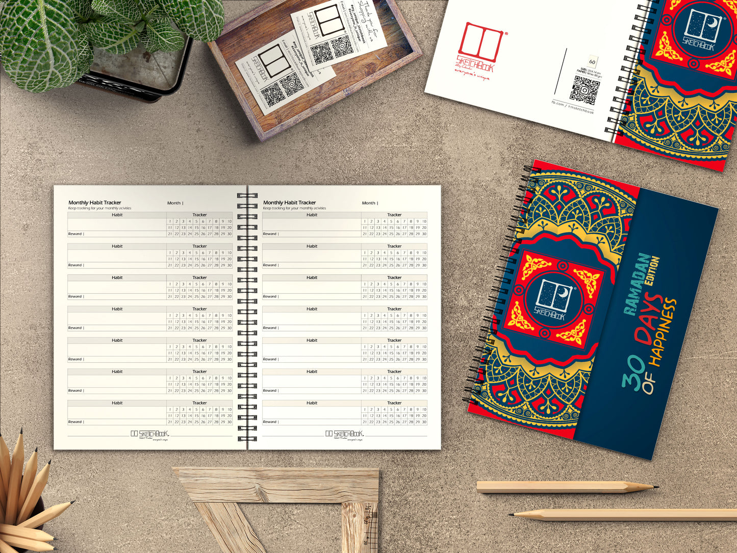 Daily Calendar | 20 X 14 cm (Ramadan Edition) - from SketchBook Stationery