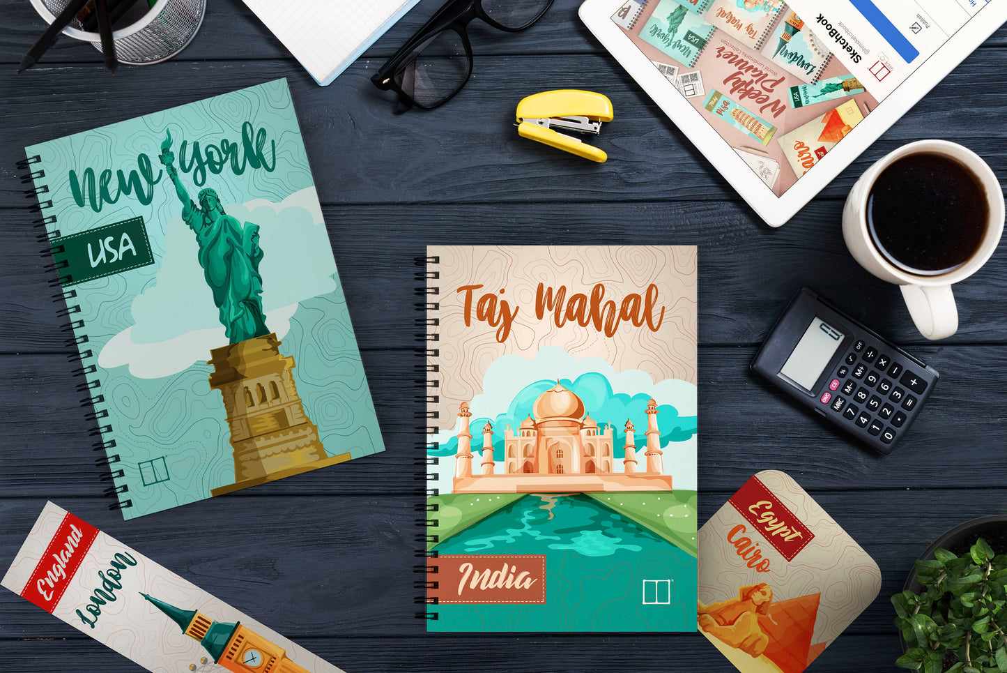 Weekly Planner Set | 20 X 14 cm - (Cities Edition) - London - from SketchBook Stationery