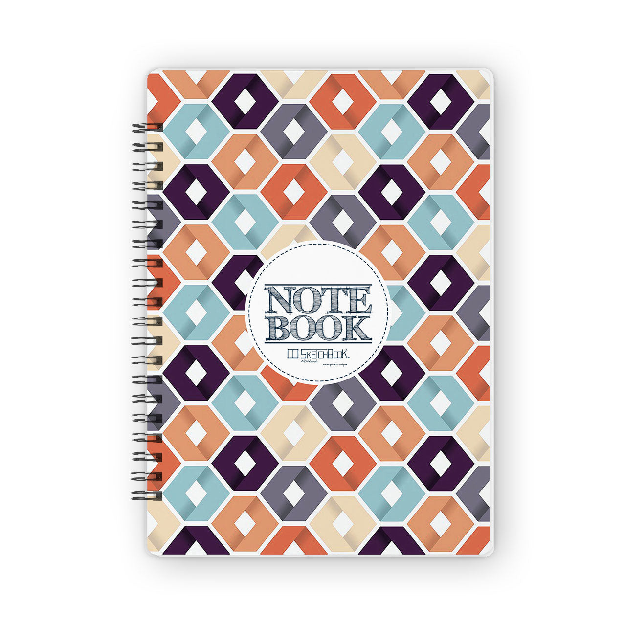 Notebooks | 20 X 14 cm - Hexa-Pattern - from SketchBook Stationery