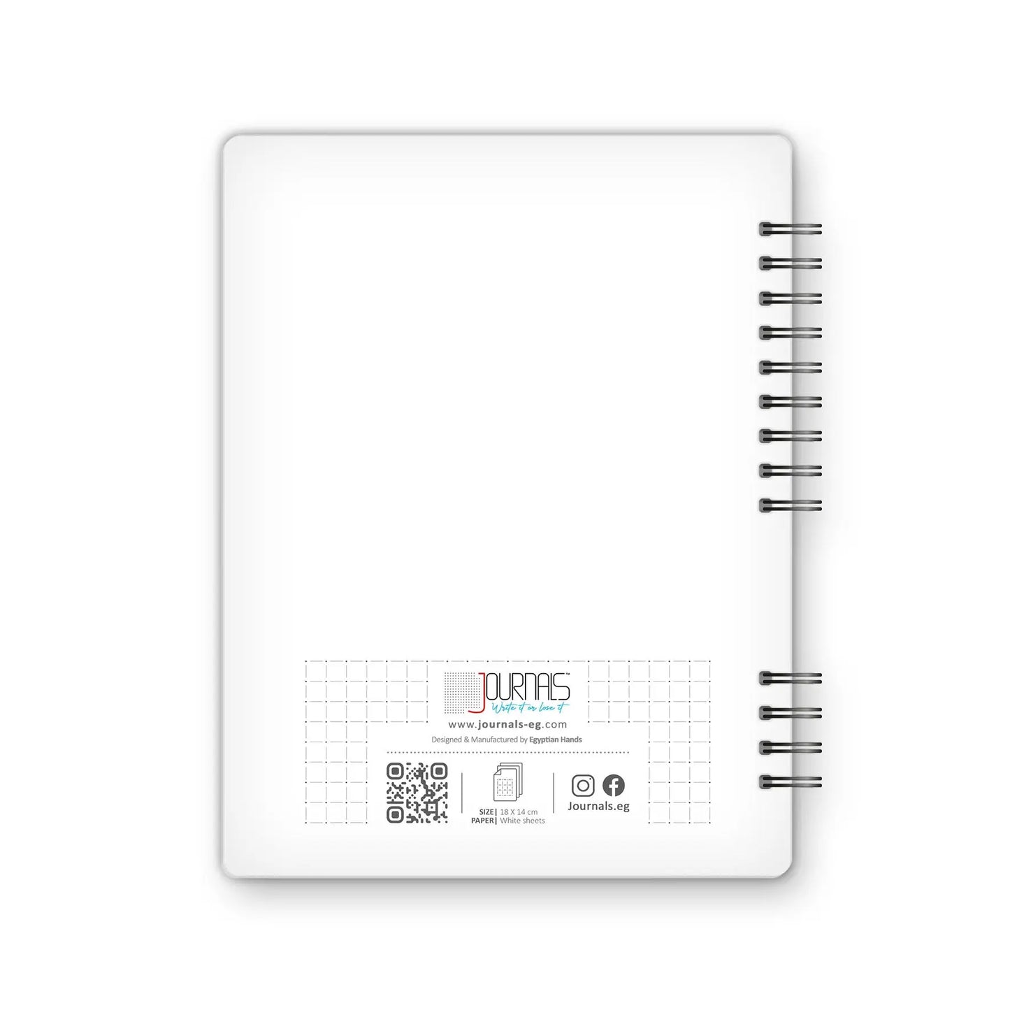 Dots Grid - 18X14 cm - 75 Sheets | White - from Journals