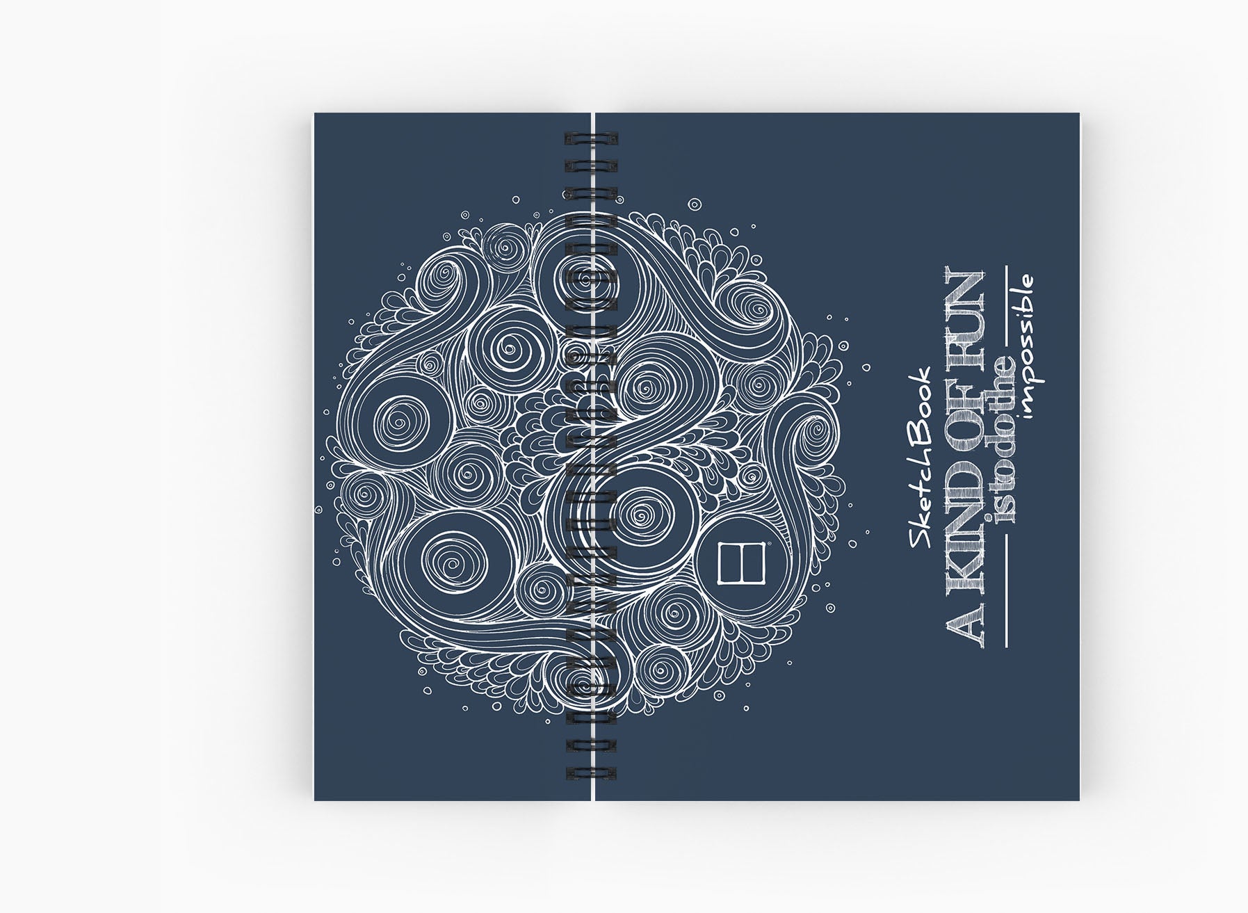 Sketchbook | 20 X 14 cm - (Half Cover) - Blue - from SketchBook Stationery