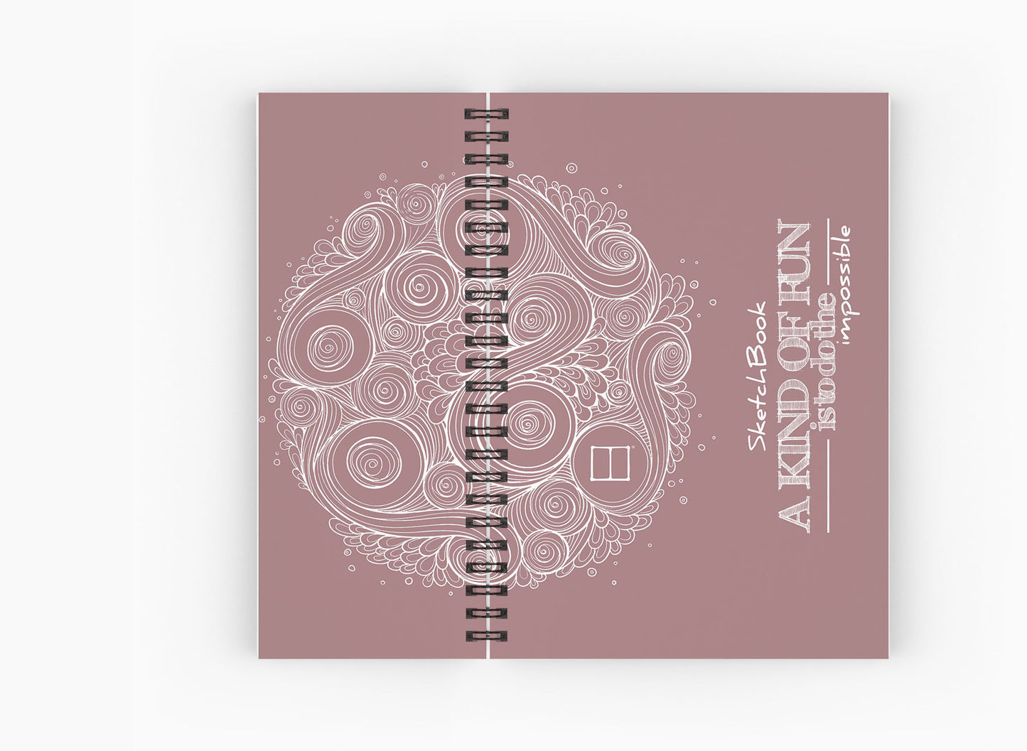 Sketchbook | 20 X 14 cm - (Half Cover) - Pink - from SketchBook Stationery