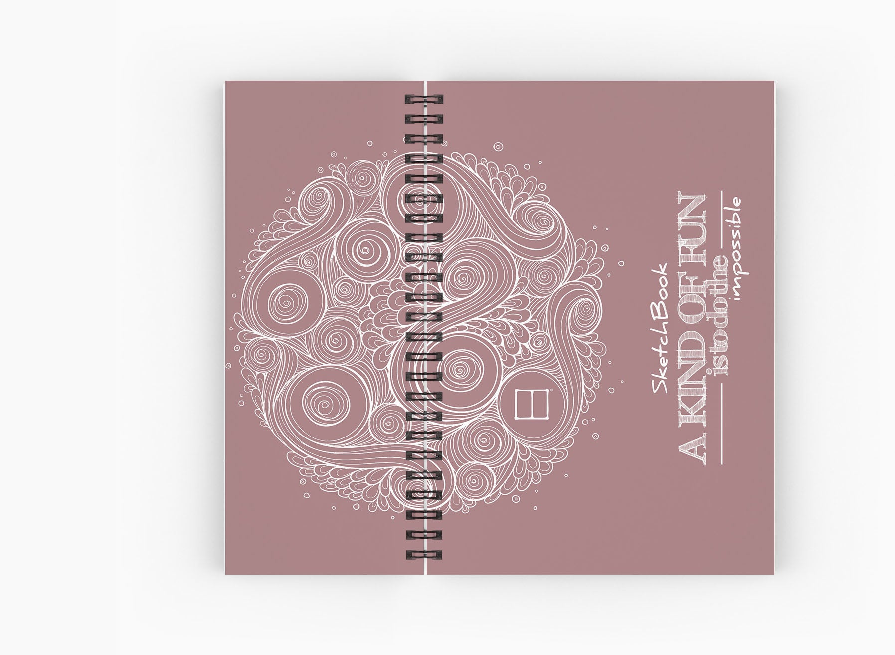 Sketchbook | 20 X 14 cm - (Half Cover) - Pink - from SketchBook Stationery