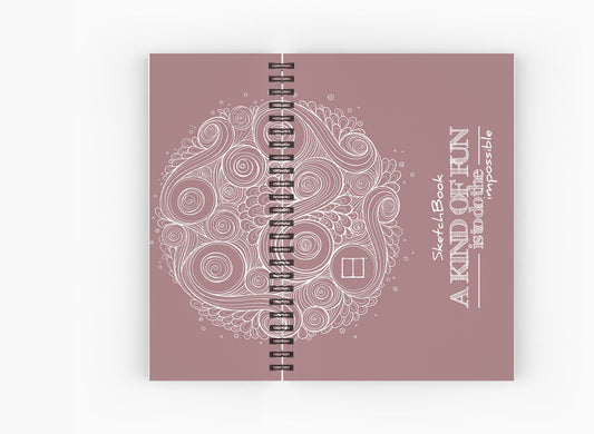 Sketchbook | 20 X 14 cm - (Half Cover) - Pink - from SketchBook Stationery