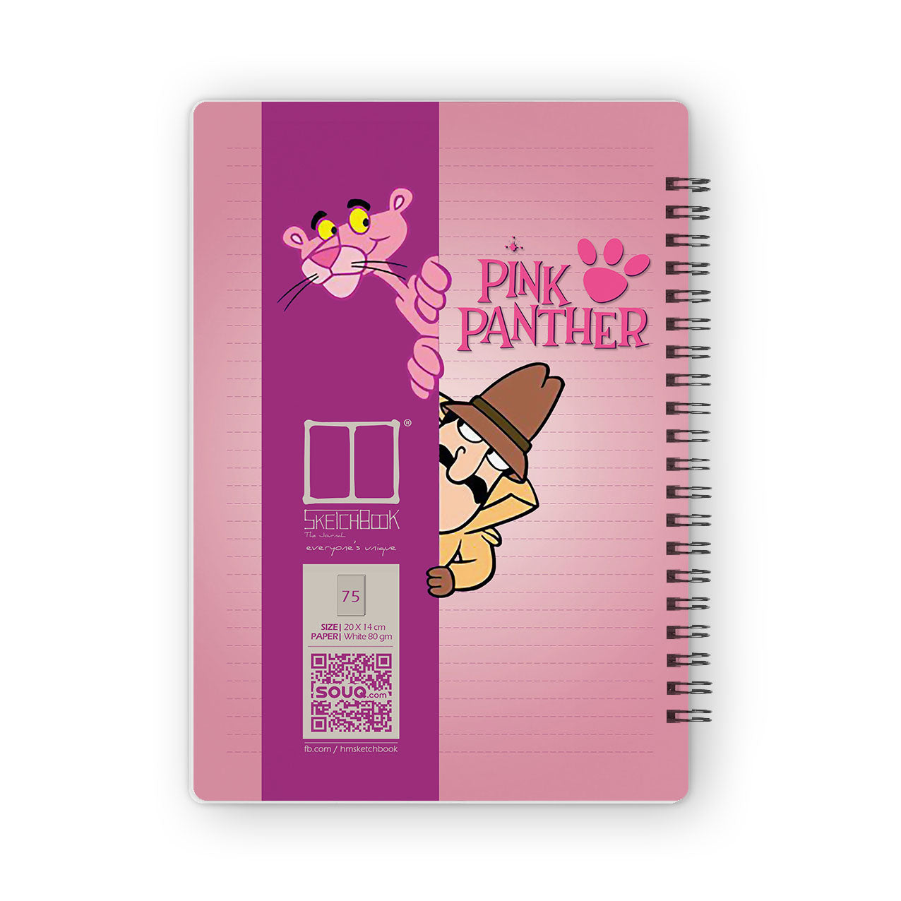 The Journal | 20 X 14 cm - Pink Panther - from SketchBook Stationery