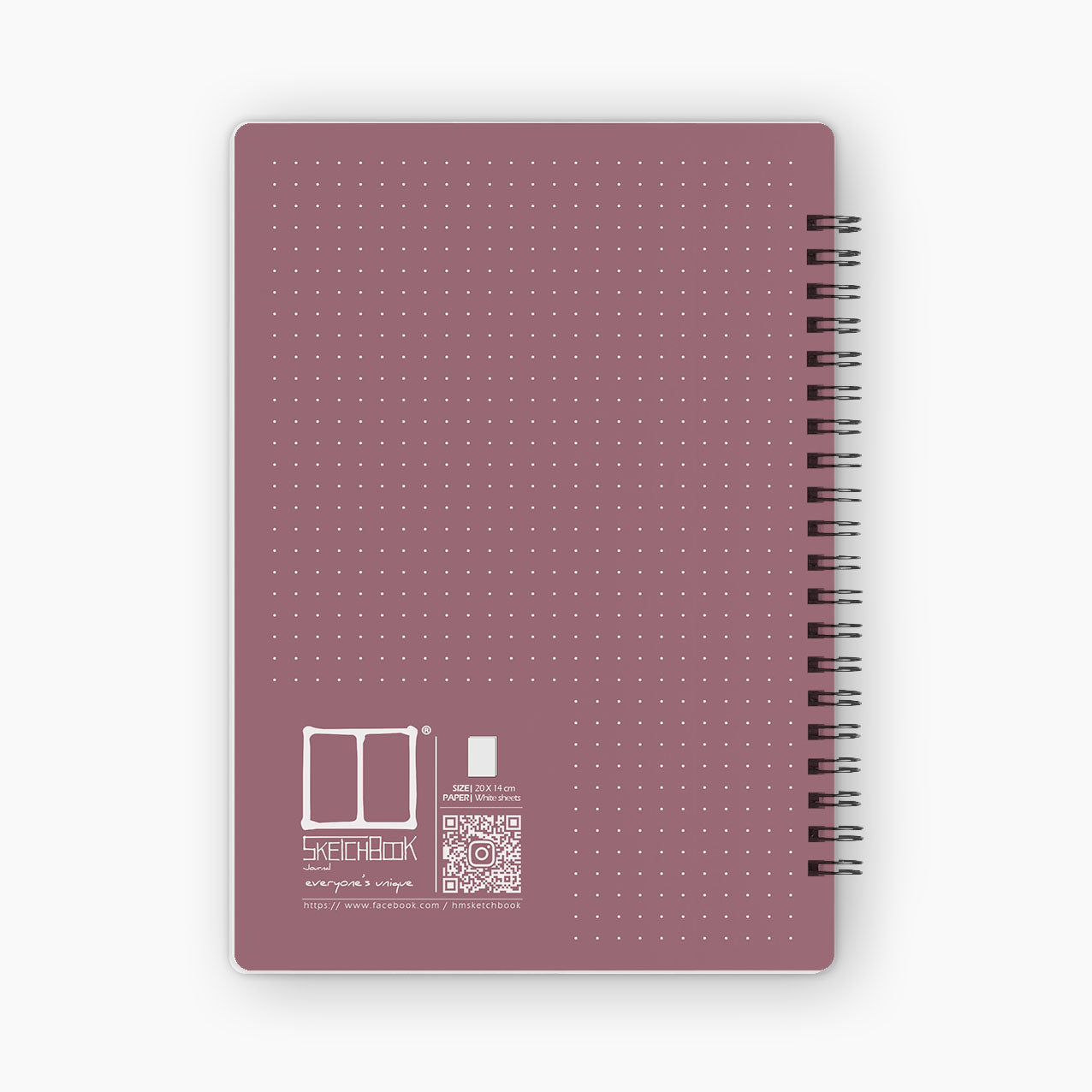 Journal | 20 X 14 cm - Pink - from SketchBook Stationery
