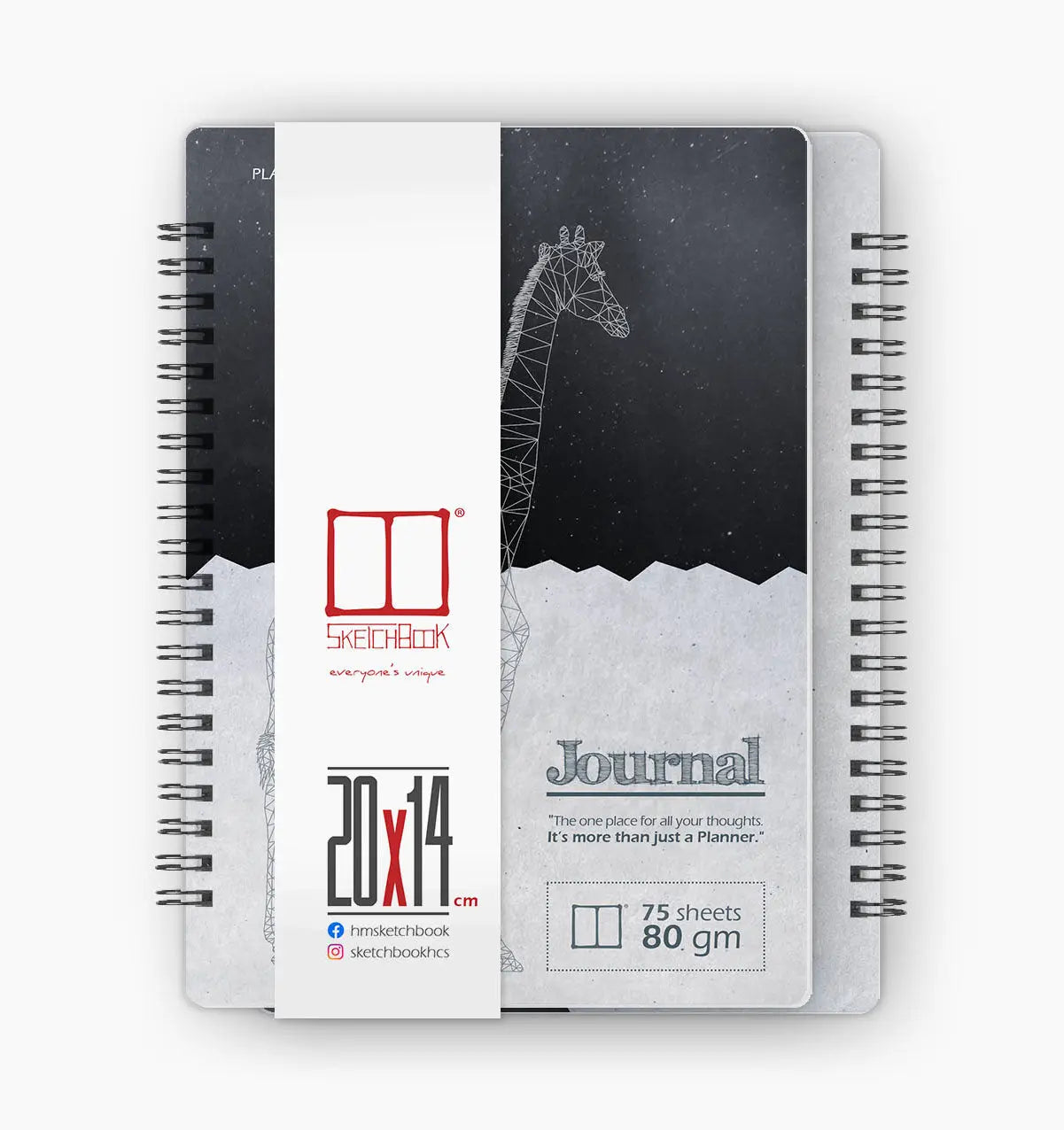 Journal Set | Giraffe & Elephant - from SketchBook Stationery