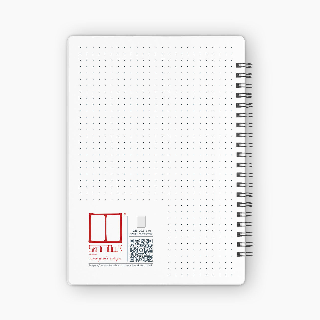 Journal | 20 X 14 cm - White (Bluish) - from SketchBook Stationery