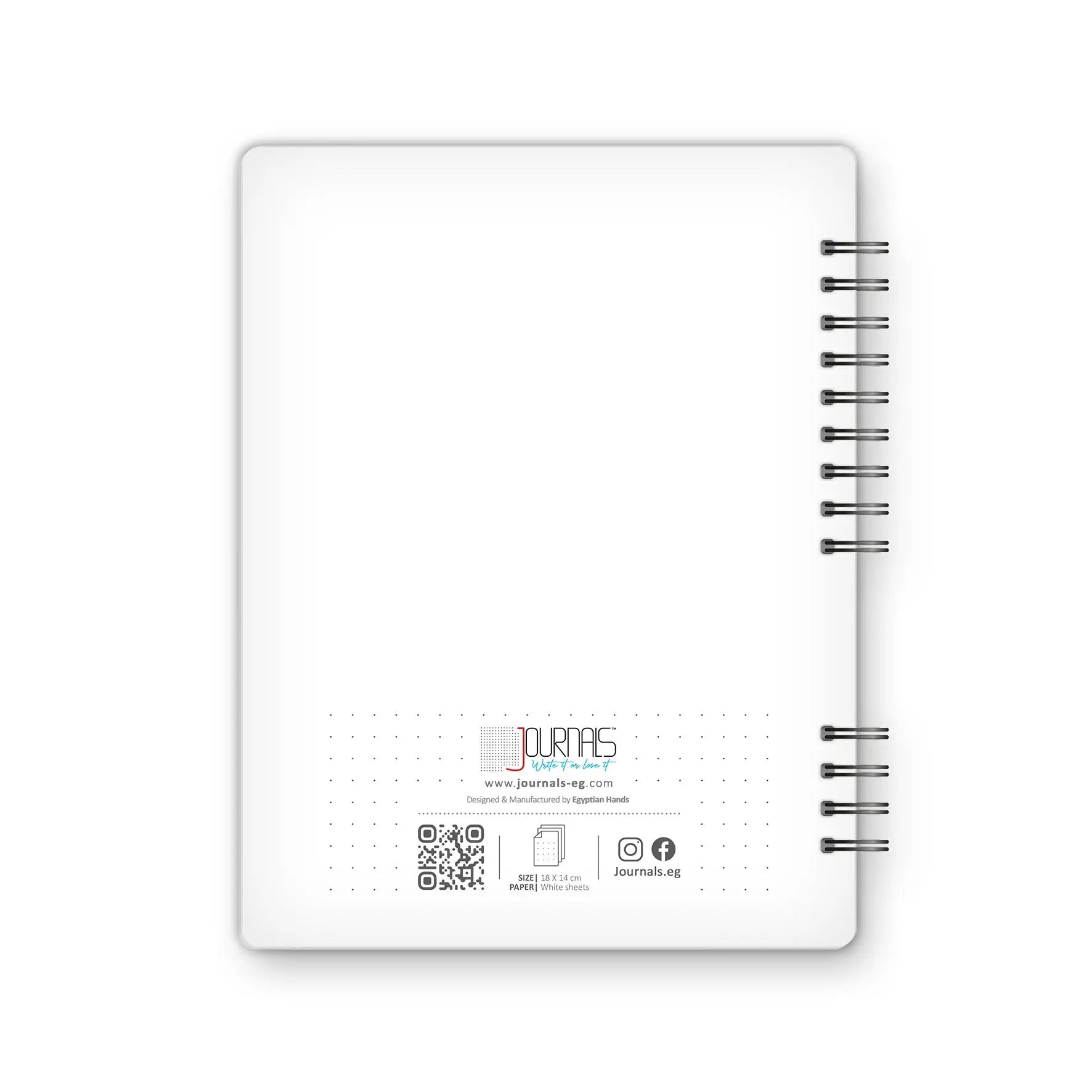 Journal - 18X14 cm - 75 Sheets | White - from Journals