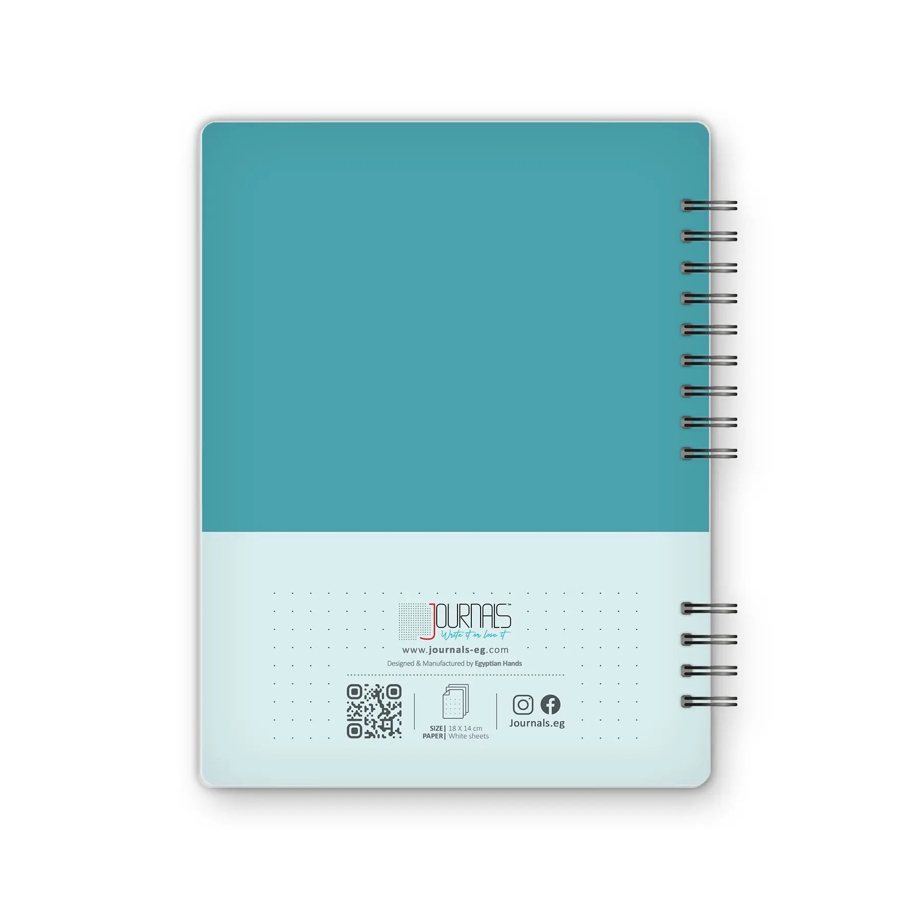 Journal - 18X14 cm - 75 Sheets | Teal - from Journals