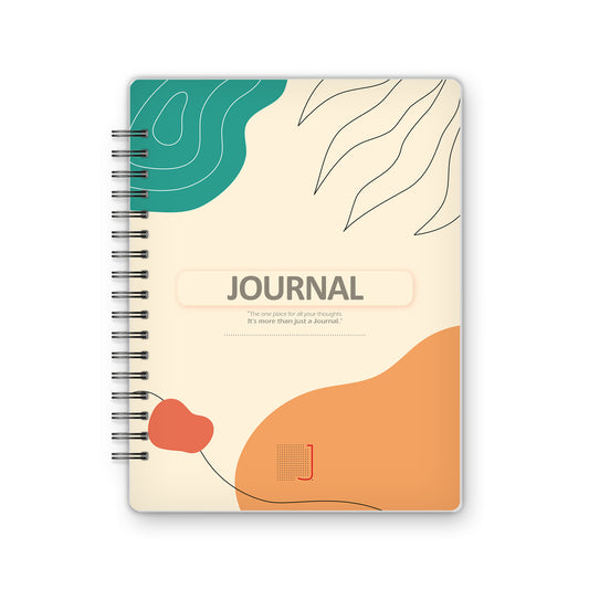 Journal - 18X14 cm - 75 Sheets | Minimal Leaf 03 - from Journals