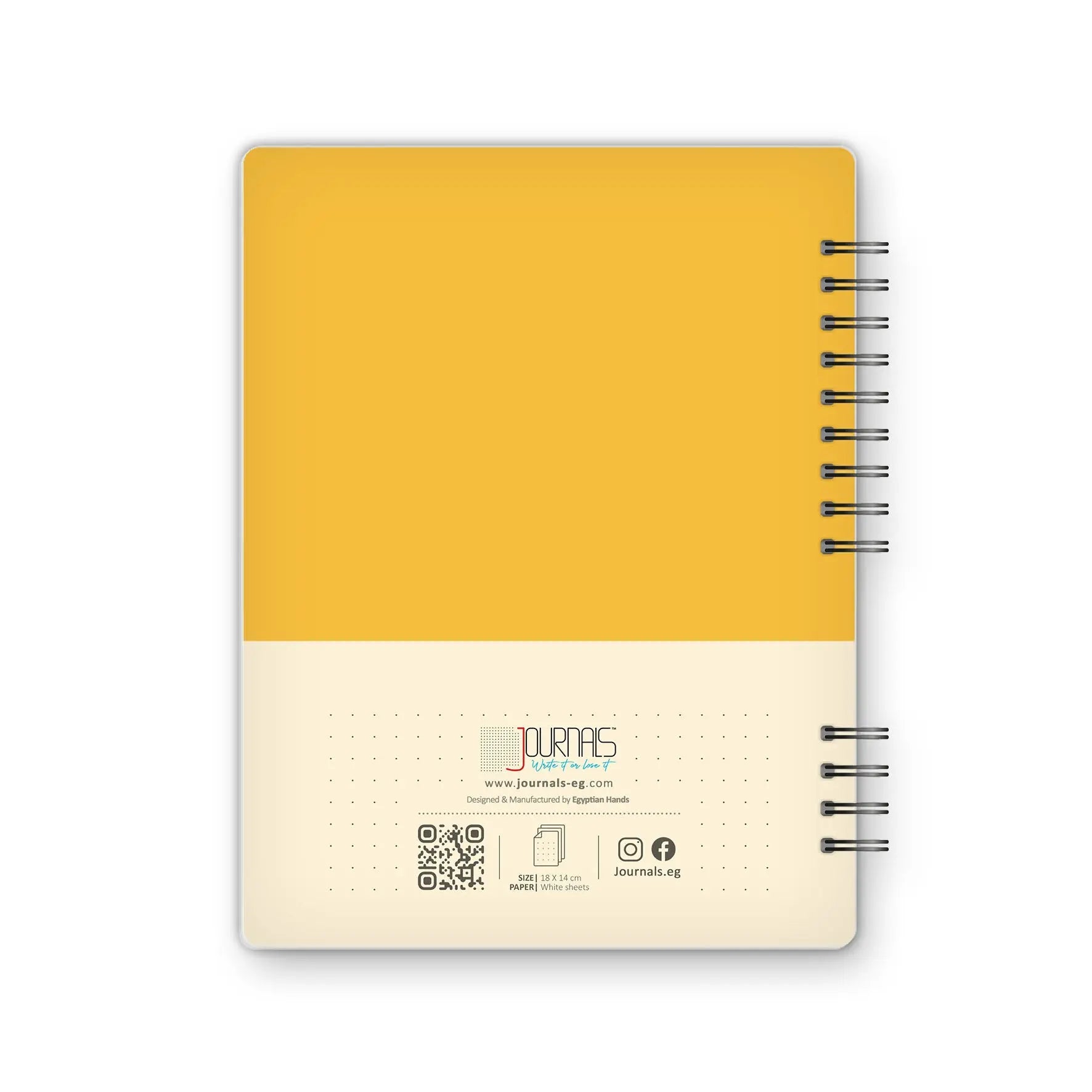 Journal - 18X14 cm - 75 Sheets | Yellow - from Journals