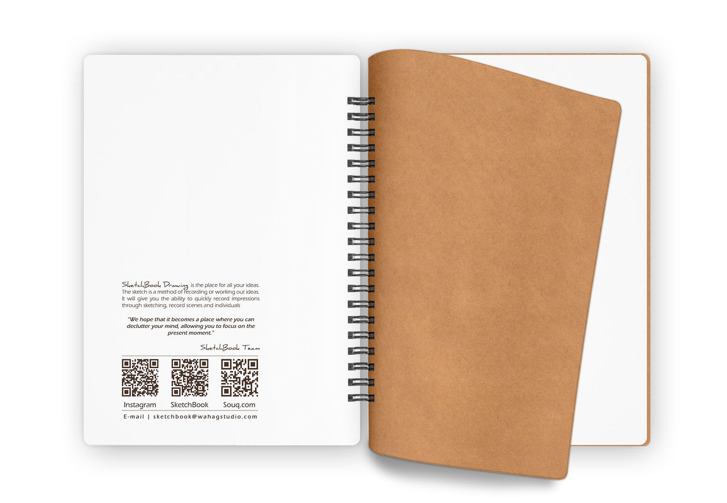 Kraft Sketch Set | 20 X 14 cm - Brown & White Paper - from SketchBook Stationery