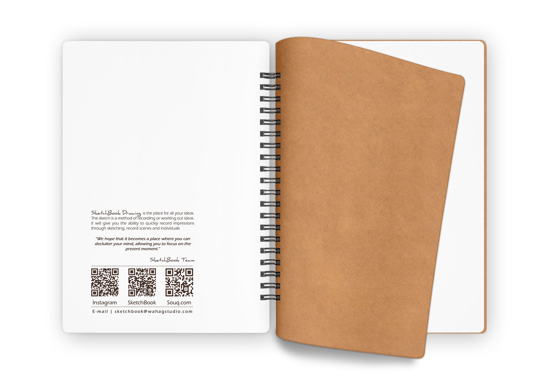 Kraft Sketch Set | 20 X 14 cm - Brown & White Paper - from SketchBook Stationery