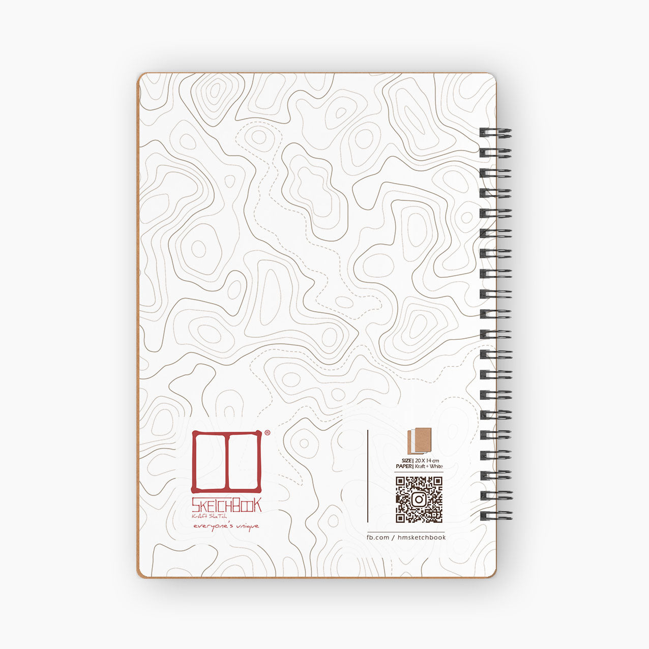 Kraft Sketch Set | 20 X 14 cm - Brown & White Paper - from SketchBook Stationery