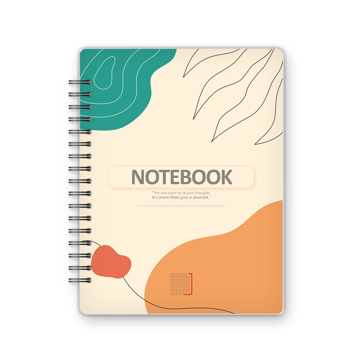 Notebook - 18X14 cm - 75 Sheets | Minimal Leaf 03 - from Journals