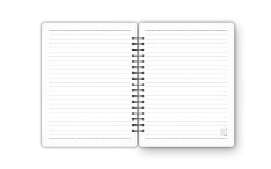 Notebook - 18X14 cm - 75 Sheets | Pink Leaf 01 - from Journals
