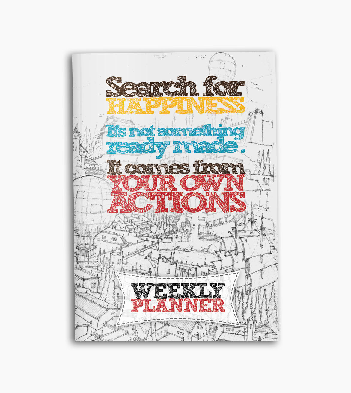 Weekly Planner Booklet | 20 X 14 cm - Happiness - from SketchBook Stationery