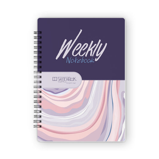 Weekly Planner Notebook | Half Color - (Bundle of 4) - from SketchBook Stationery