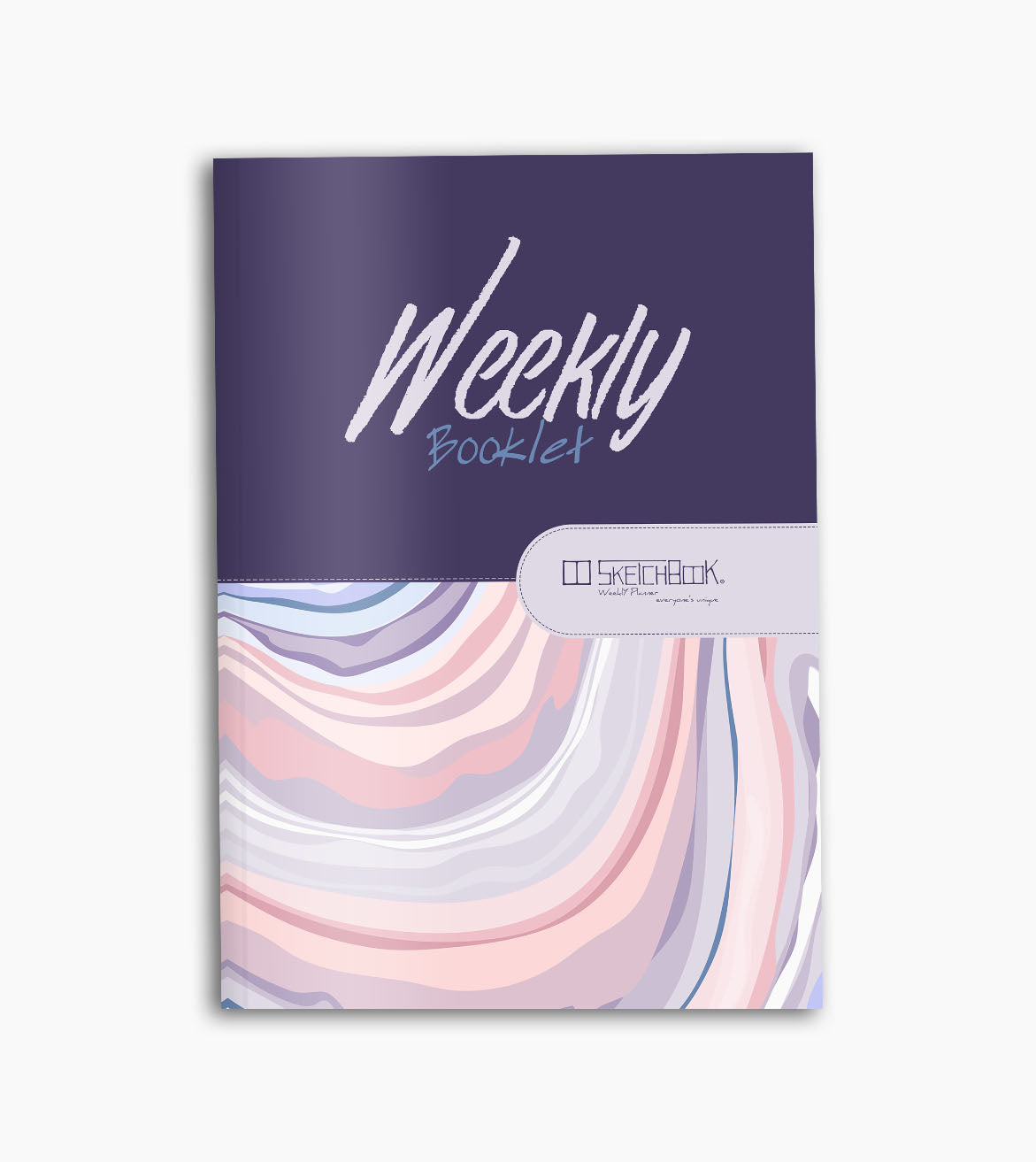 Weekly Planner Booklet | 20 X 14 cm - Marble (Purple) - from SketchBook Stationery