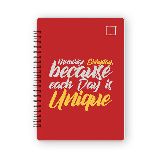 Daily Calendar Planner (60 Days) | 20 X 14 cm - Memories Red (New) - from SketchBook Stationery
