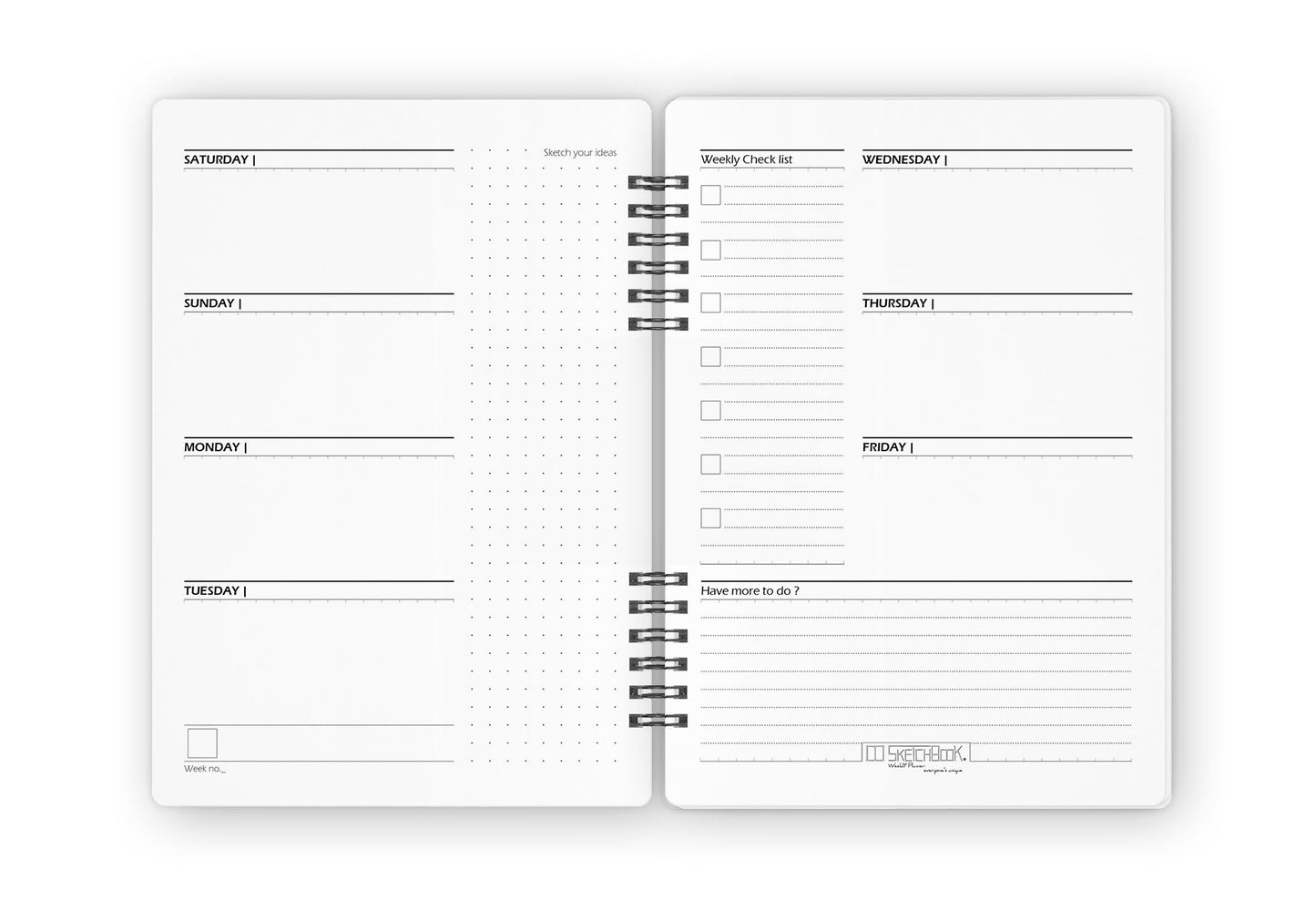 Seasons Planner | Weekly Journal Planner - (Autumn) - from SketchBook Stationery