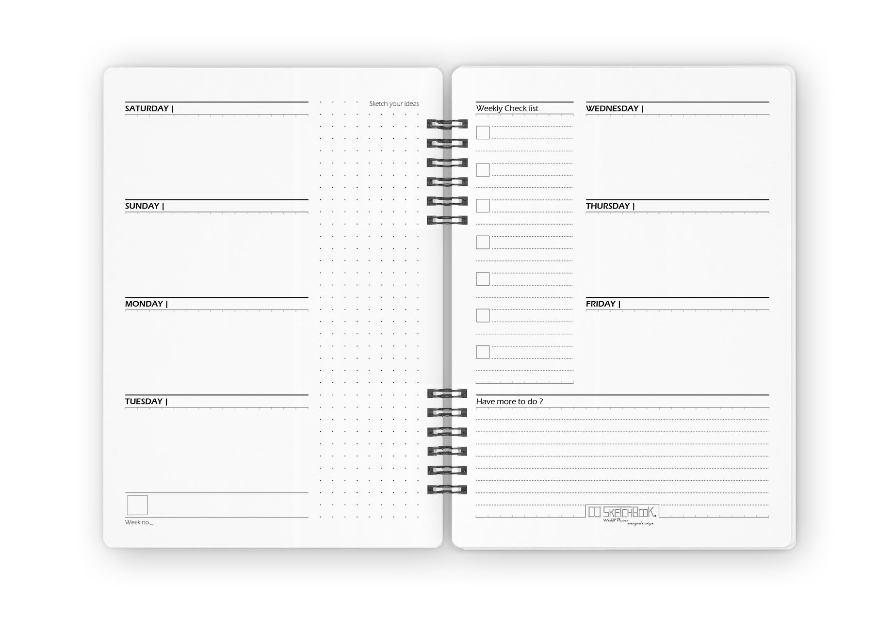 Seasons Planner | Weekly Journal Planner - (Winter) - from SketchBook Stationery