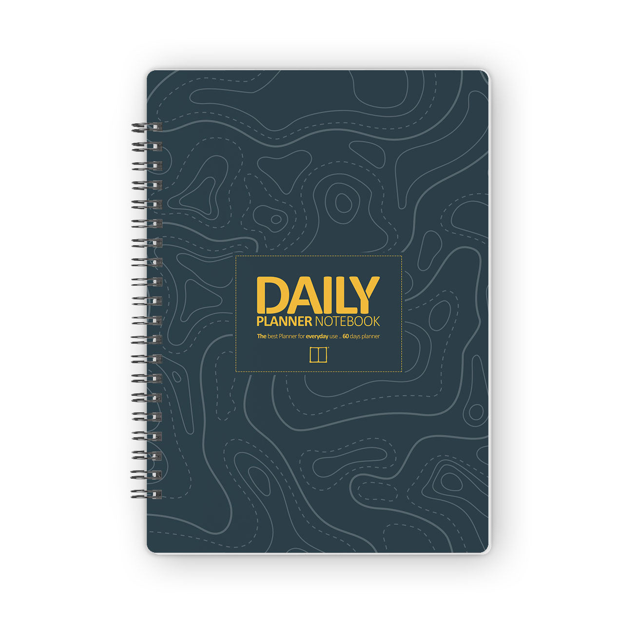 Daily Calendar Planner (60 Days) | 20 X 14 cm - Contour (Blue) SketchBook Stationery