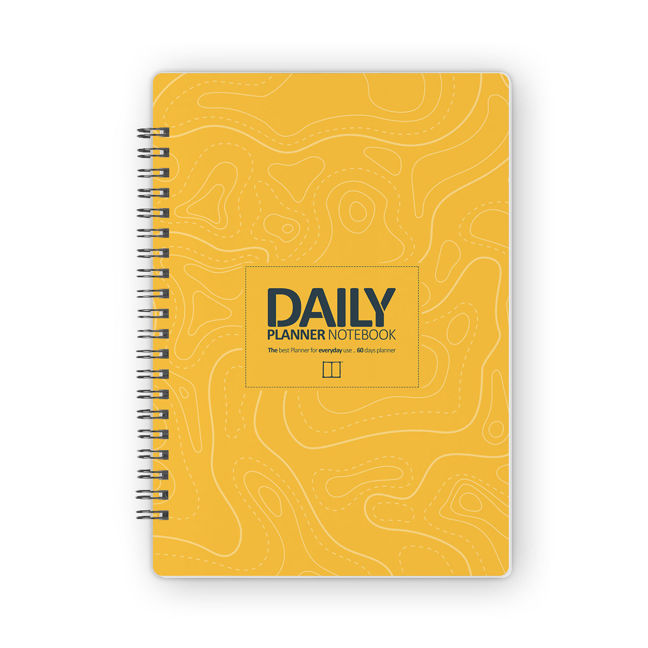 Daily Calendar Planner (60 Days) | 20 X 14 cm - Contour (Yellow) SketchBook Stationery