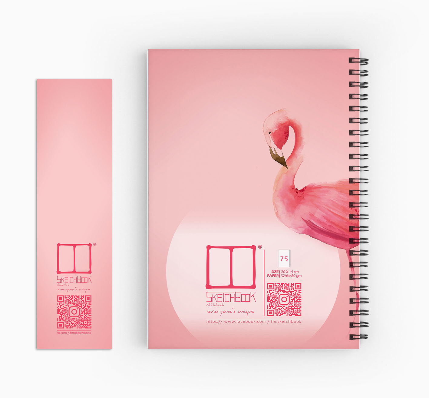 Notebooks | Pink Collection - (Bundle of 4) - from SketchBook Stationery