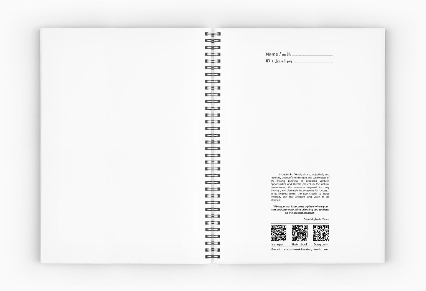 Quantities & Specification Notebook | 28 X 20 cm - (Student Edition) - from SketchBook Stationery
