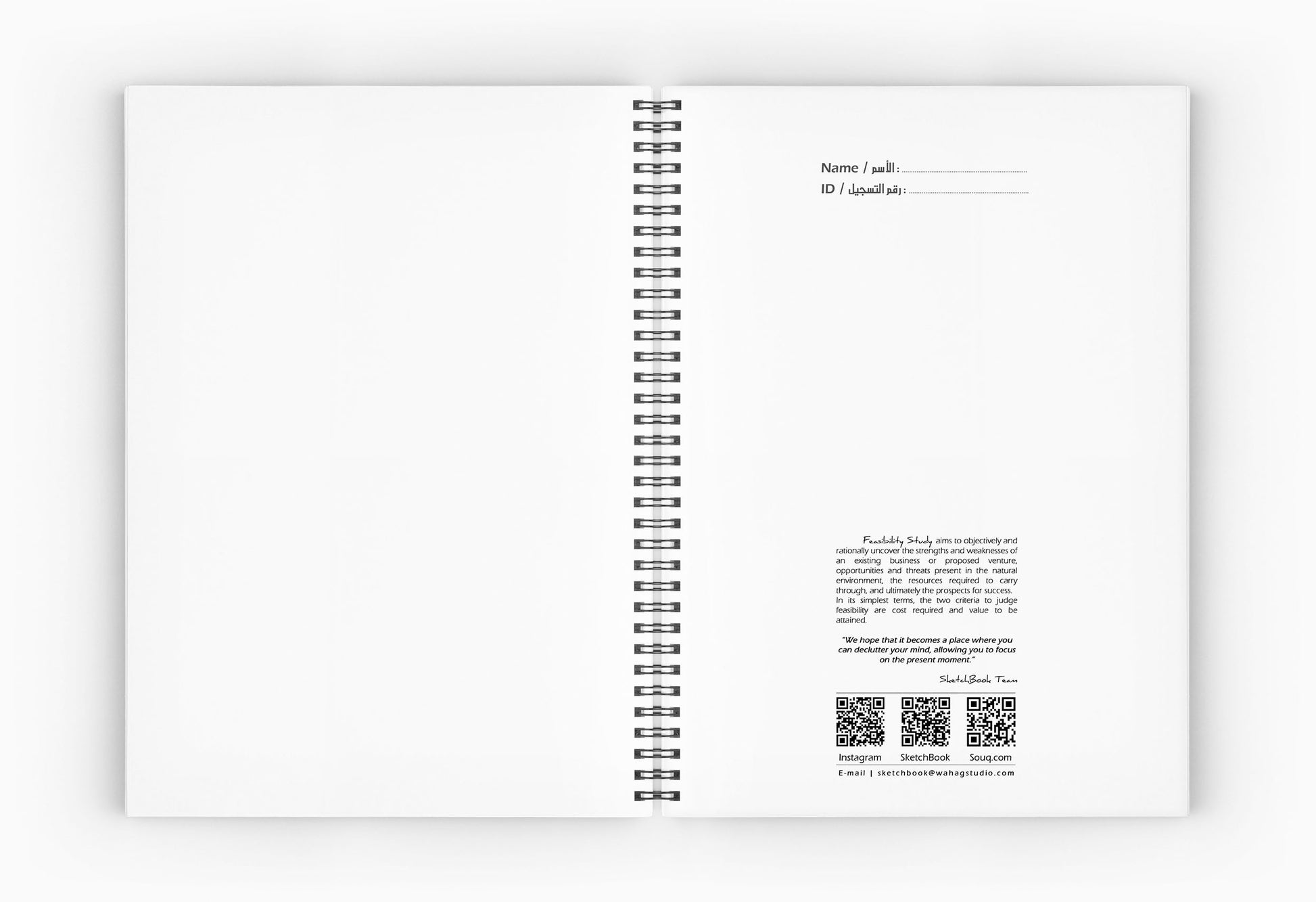 Quantities & Specification Notebook | 28 X 20 cm - (Student Edition) - from SketchBook Stationery