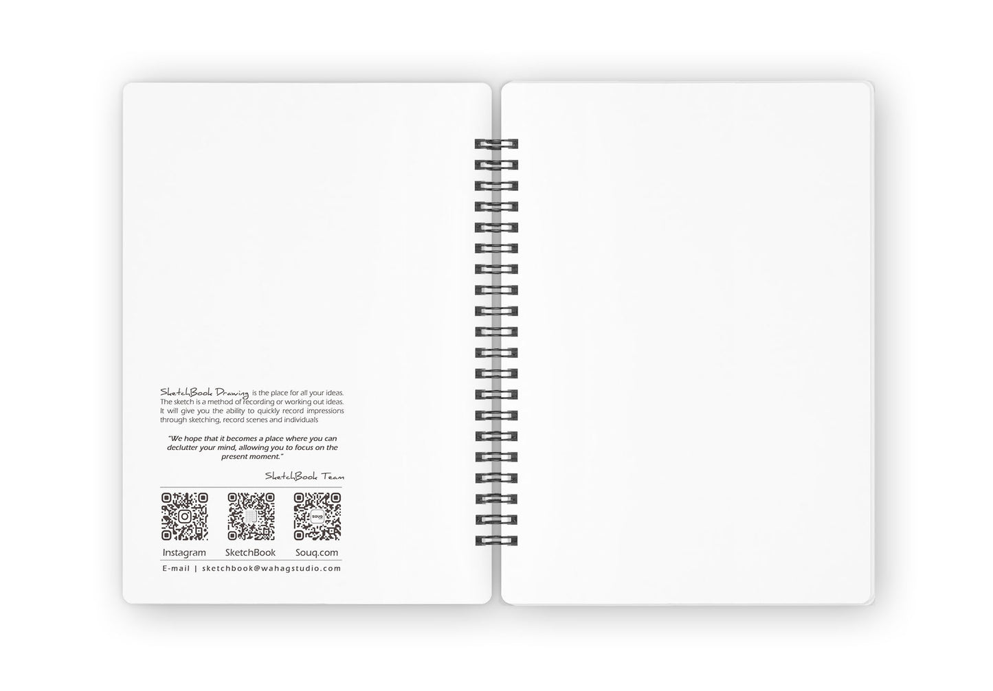 Sketchbook | 20 X 14 cm - (Plain) - White Paper - from SketchBook Stationery