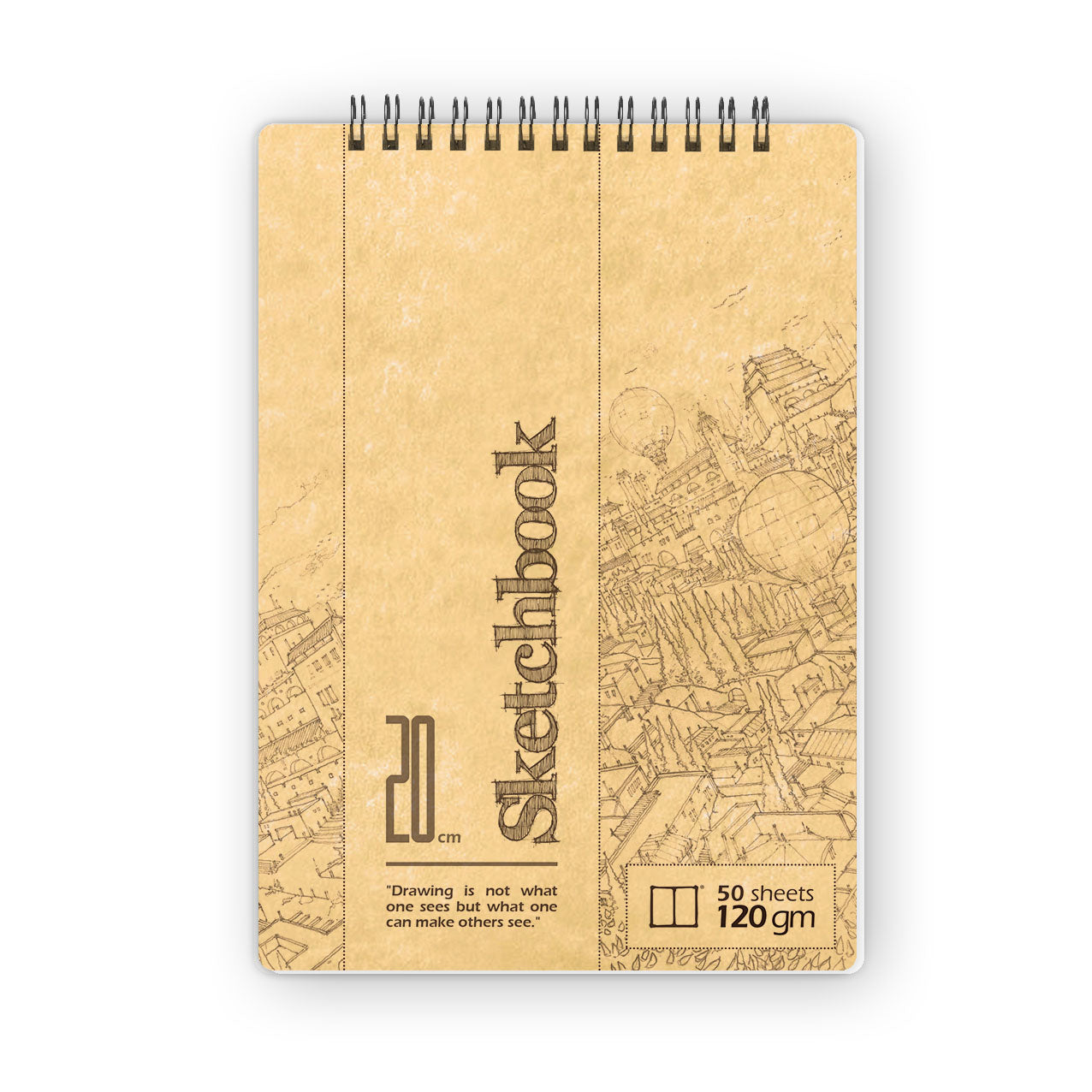 Sketchbook | 20 X 14 cm - (Strip) - White Paper - from SketchBook Stationery