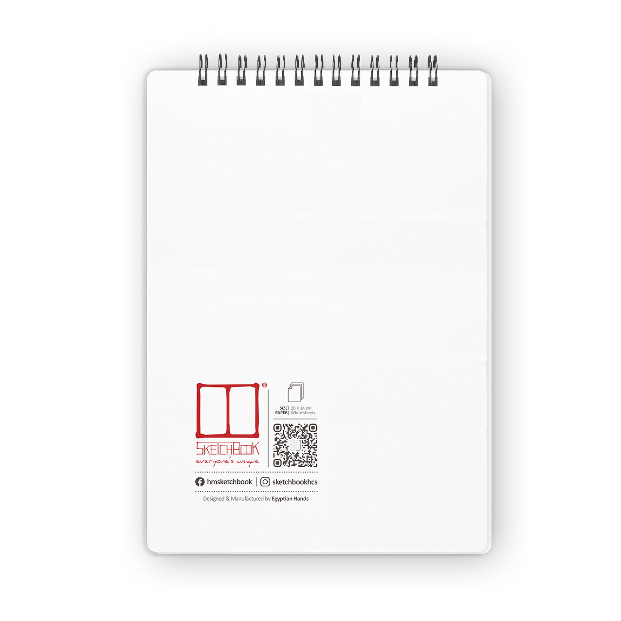 Sketchbook | 20 X 14 cm - (Plain) - White Paper - from SketchBook Stationery