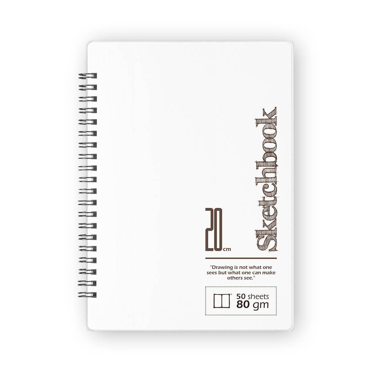 Sketchbook | 20 X 14 cm - (Plain) - White Paper - from SketchBook Stationery