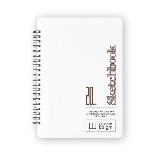 Sketchbook | 20 X 14 cm - (Plain) - White Paper - from SketchBook Stationery
