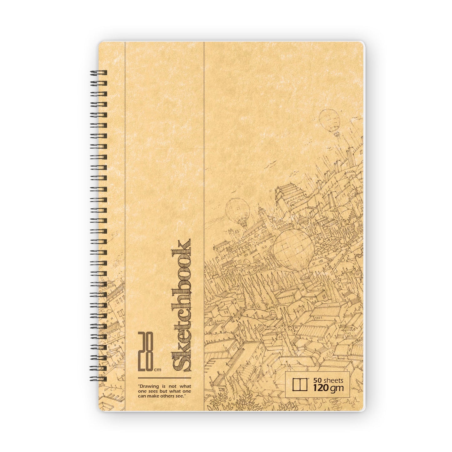 Sketchbook | 28 X 20 cm - (Strip) - White Paper - from SketchBook Stationery