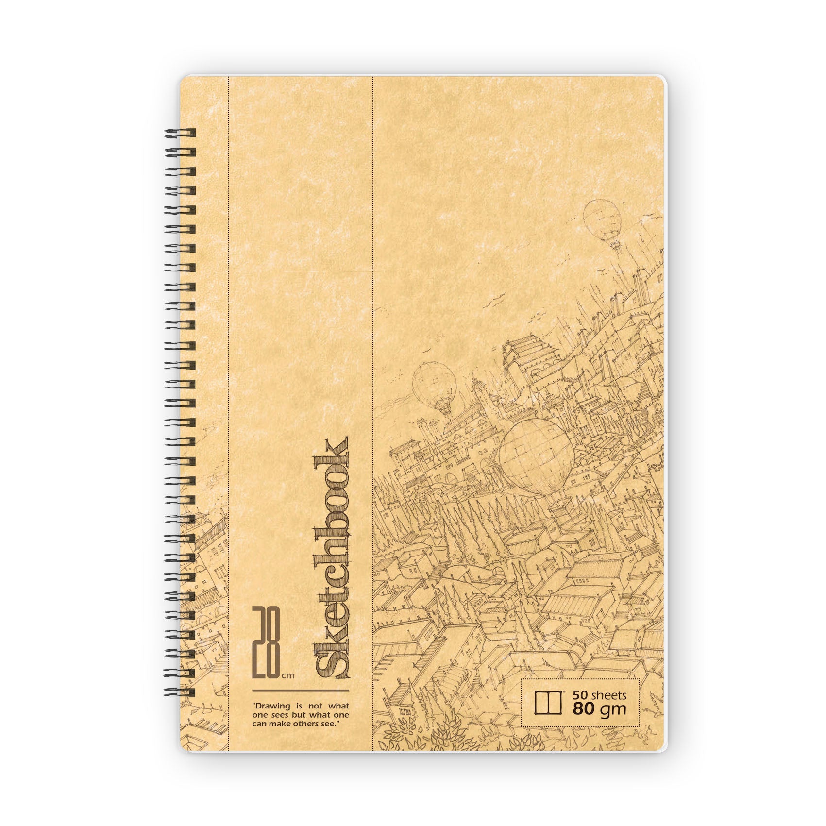 Sketchbook | 28 X 20 cm - (Strip) - White Paper - from SketchBook Stationery